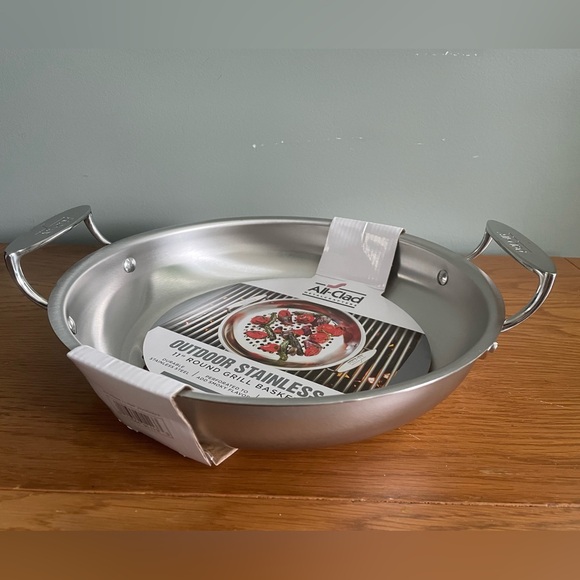 All Clad Outdoor Stainless Steel 11” Grill Basket Up To 600 F NEW - Picture 1 of 15